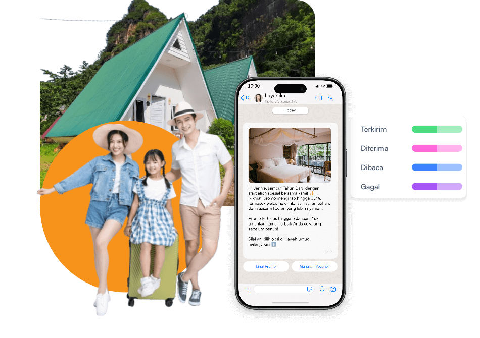 Kirim Pesan ke Banyak Kontak